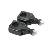 Handlebar Mount Riser Motorcycle Left Right Handlebar Mounts Clamp Riser Aluminum For 1 8" 28mm Universal Handle Bar Adaptor(Black)