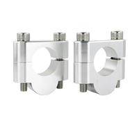 Handlebar Mount Risers For Ducati For Scrambler 800 For Multistrada 1100 28mm 1 1/8" Handlebar Riser Mount Clamp Motorcycle Handle Fat Bar Risers Aluminum Motorbike Handlebar Risers(Silver Riser 20mm)