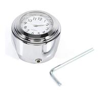 Handlebar Mount Watch, 7/8" 1" Motorcycle Watch Handlebar Mount Precise Time Keeping Dial Clock WhiteFor Watch