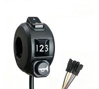 Handlebar-Mounted 3-in-1 Switch For Electric Bikes Supporting Turn Signal Left Right Gear Change 1st 2nd 3rd And Activation With 1.7m Wiring(gear switch)
