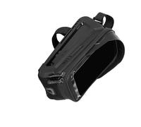 Handlebar Mounted Phone Bag Protective Carrier Pouch Bicycle Top Tube Organizer with Clear Touch Layer for Bicycle Accessories and Phones