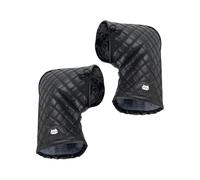 Handlebar Muffs Gloves - 32x24cm Pu Leather, Fleece | Hand Warmer - Motorbike Handlebar Mittens | Thickened Windproof Coldproof Bike Mitts For Bicycle Winter Mountain Biking Motor