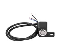 Handlebar ON - OFF Switch Button for Headlight and Fog Lamp, 0.4 in Mount Aluminum Alloy Kill Switch with Red Indicator Light, Reset Lock, 12V Motorcycle ATV E (Right Side)