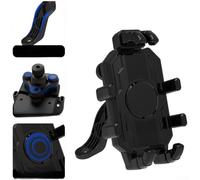 Handlebar or Rearview Mirror Compatible Phone Holder for Bicycles and Motorcycles For 4.7-7 Inch Screen Size Support with 360 Degree Ball Joint (White-Orange)