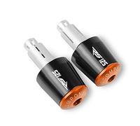 Handlebar part Motorcycle 22MM Handlebar Grips Handle Bar Cap End Plugs For Aprilia RS125 RS 125 2002 2003 2004 2005 2006 2007 2008 2009 2010(Black-orange)