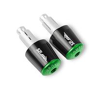 Handlebar part Motorcycle 22MM Handlebar Grips Handle Bar Cap End Plugs For Aprilia RS125 RS 125 2002 2003 2004 2005 2006 2007 2008 2009 2010(Black-green)