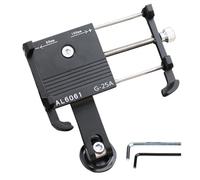 Handlebar Phone Mount | Motorcycle Phone Mount,180 Degree Adjustable Shock Absorbing Rack Bracket for Navigation Electric Scooter Motor Outdoor Travel Riding