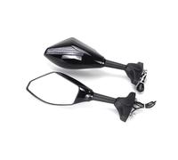 Handlebar Rear View Side Mirror For Triumph For Daytona 675/R For TT600 For Trophy 1200 Rearview Mirrors With Turn Signals(Black-Clear)