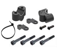 Handlebar riser 25 mm black including holder for front mask for Kawasaki Z 90...
