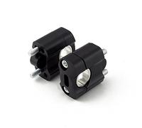 Handlebar Riser Bar Clamp For 7/8" 1-1/8 Pit 1Pair CNC Motorcycle Bar Clamps Handlebar Risers Adjustable 22mm 28mm Off Road Motorbike Adapter Mount(Silver ECX224000S)