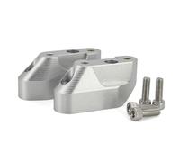 Handlebar Riser Bar Mount For BMW R1200RS 2015-2020 R1250RS 2019-2021 Hand Rising Clamps Back Move Adapter Handlebar Height Bar Risers Mounts(Silver)