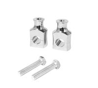 Handlebar Riser Bracket 1 Pair Universal Handlebar Risers Clamp 22mm 25mm Aluminium Black Motorcycle Handle Bar Mounting For For Dyna For Sportster