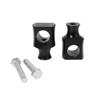 Handlebar Riser Clamp 1 Pair Universal Handlebar Risers Clamp 22mm 25mm Aluminium Black Motorcycle Handle Bar Mounting For For Dyna For Sportster