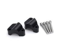 Handlebar riser clamp Compatible With Triumph For Tiger 1200 GT Pro 2023 Motorcycle Handlebar Raiser Clip Handlebar Extension Adapter Kit Motorcycle Parts Accessories(Black)
