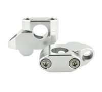 Handlebar riser clamp Compatible With VTR1000F 1997-2005 For CB1000R 2008-2017 For CB500X 2013-2021 Motorcycle Handlebar Risers Motorbikes Handlebar Lifter(Silver)