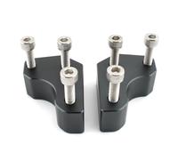 Handlebar riser clamp Compatible With ZG1400 2008-2020 Motorcycle Handlebar Risers Height Adapters Universal Motorbikes Replace Modiflcation(Black)