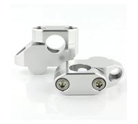 Handlebar Riser Clamp For CB1000R 2008 2009 2010 2011 2012-2017 CB 1000 CB1000 R 1000R 22mm 7/8" Motorcycle Back Moved Handlebar Risers Offset Motorcycle Handlebar Risers(Silver)