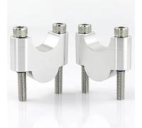 Handlebar Riser Clamp For FZ1 FZ6 For Fazer For MT-25 For MT-03 XJR400 TDM900 FZ6R 22mm 7/8" Fat Bar Riser Mount Handlebar Risers(Silver 30mm)