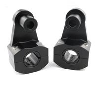 Handlebar Riser Clamp For KAWASAKI For KLR250 1984-2005 For KLR650 2005-2018 7/8" 22mm Handlebars CNC Aluminum Fat Bar Mount Clamps Risers(Black)
