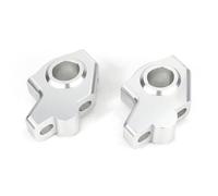 Handlebar Riser Clamp For Suzuki For SV1000 2003 2004 2005 2006 2007 22mm 7/8" Motorcycle Offset Handlebar Riser Back Moved Mounting Risers(Gloss Silver)