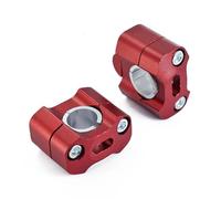 Handlebar Riser Clamp For TRANSALP XL 600 650 700 V XL700V XL650V CNC Aluminum 22mm 28mm Handlebar Risers Adapter Off Road Motorcycle Bar Clamps(Red)