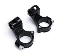 Handlebar Riser Clamp Universal CNC 37mm 41mm 43mm 45mm 48mm 50mm Motorcycle Clip on Ons Fork Riser 1.5"Handlebar Clip-Ons Handlebar Bar Risers(Black Riser 41MM)