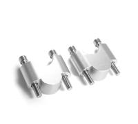 Handlebar Riser Clamps Compatible With VOGE FOR 300AC | FOR 300DS FOR 500R FOR 500AC FOR 500DS Motorcycle Handlebar Riser Drag Handle Bar Clamp Extend Adapter(Heighten-Silver)