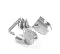Handlebar Riser Clamps Compatible With VOGE FOR 300AC | FOR 300DS FOR 500R FOR 500AC FOR 500DS Motorcycle Handlebar Riser Drag Handle Bar Clamp Extend Adapter(Move Back-Silver)