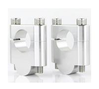 Handlebar Riser For Aprilia 7/8" 22mm Motorcycle Handlebar Riser Clamps(SILVER,30mm)