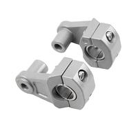 Handlebar Riser For Ducati Motorcycle 22mm 28mm Handlebar Bar Clamps Raised Bracket Mount Riser Clamp Motorcycle Accessories Handlebar Bar Risers(Silver)