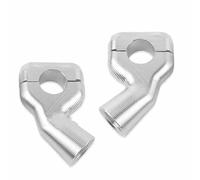 Handlebar Riser For Triumph For Bobber T100 T120 For Speed For Twin For Black For Raise The Handlebars Motorcycle Handlebar Bar Riser Clamps Adapter Handlebar Clamp(Silver)