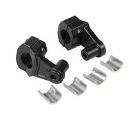 Handlebar Riser Motorcycle CNC Handlebar Riser Bar Handle Clamp Adapter 28mm 22mm Universal For KTM 7/8" 1-1/8 Pit Dirt(2pieces black)