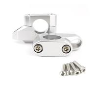 Handlebar Riser Motorcycle Handlebar Riser Back Moved Up For VTX 1300 For Shadow 600 For 750 For Shadow1100 25.4mm 1 Inch Handlebar Bar Risers(Silver)