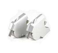 Handlebar Riser Motorcycle Handlebar Riser Up Back Higher Extend Adapter Bracket Kit For CRF1000L For Africa For Twin For ABS 2016-2020 Motorcycle Handlebar Riser(Silver)