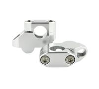 HandleBar Riser Mount Clamps Fit For For B-King BKing 2007 2008 2009 2010-2012 22mm 7/8" Motorcycle Handlebar Risers Moved Mount Extension Offset(Silver)