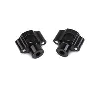 Handlebar Risers 1 Pair Aluminum Alloy Motorcycle Handlebar Risers Adapter Handle Fat Bar Mount Clamps 7/8" 22mm(Black)