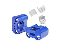 Handlebar Risers 1 Pair CNC 22mm 28mm Off Road Motorcycle Bar Clamps Handlebar Risers Adapter For 7/8" 1-1/8 Pit Dirt Motorbike(22mm blue)