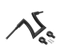 Handlebar Risers 12 Inch 14 Inch 16 Inch 18 Inch 20 Inch Rise 2 Inch Hanger Compatible With Touring Softail Slim Sportster Road King(12 inch Black)
