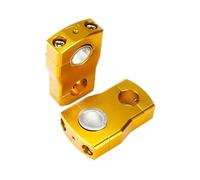Handlebar Risers 2" Height Ski ATV UTV Quad 22mm 28mm Bar Clamp(2 inch gold)