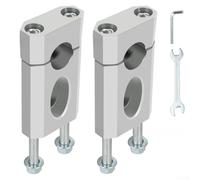 Handlebar Risers 7/8 inch for Coleman BT200X Bike and MX650 Off-Road Bikes with 22 mm Clamp Mount Design (Silver)