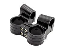 Handlebar Risers Clamp 33 35 36 37 41 43 45 46 47 48 50 51 52 53mm 7/8" Universal CNC Motorcycle 1" Rised Handlebar Handle Bar Clip On Heads Clamps Motorcycle Handle Bar Riser(Black Riser 31mm)