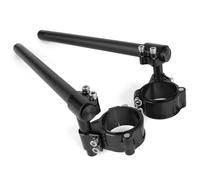 Handlebar Risers Clamp Motorcycle 37MM 45MM 51MM 52MM 58MM Racing Riser Raised Higher Clipon Clip On Adjustable Handlebar Handle Bar Fork Clamp Motorcycle Handle Bar Riser(58mm Black)
