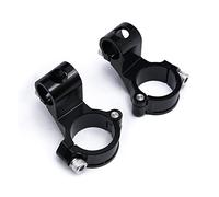 Handlebar Risers Clamp Motorcycle Handlebar CNC 37 41 43 45 48 50 51MM Clip On Ons Fork Handlebars Handle Bar Regular/Rise Motorcycle Handle Bar Riser(Black Riser 37MM)