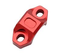 Handlebar Risers CNC 22MM Universal Handlebar Brake Clutch Rotating Bar Clamp Mount Stop Start Kill Switch(Red)