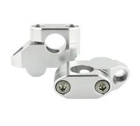 Handlebar Risers Compatible With CB500F 2013-2018 For CB600F For Hornet 599 1998-2016 For CB650F 2014-2023 22mm Handlebar Risers Mount Extension Back Moved For Up(Silver)