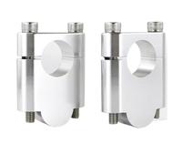 Handlebar Risers Compatible With CB500F For CB500X 2013-2018 For CB600F For Hornet 599 1998-2016 For CB650F 2014-2023 22mm 7/8" Handlebar Risers Mount Clamps(Silver,40mm)