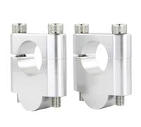 Handlebar Risers Compatible With CRF450R 2002-2018 For CRF450RL 2021-2025 For CRF450L 2019-2020 Handlebar Risers Clamps Motorcycle Handle Bar Mount Riser Clamps(Silver,30mm)