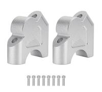 Handlebar Risers Compatible With For R1250RT 2021 For S1000XR 2015 2016 2017 2018 32MM Motorcycle Handlebar Riser Clamp Extend Adapter Mount(Silver)