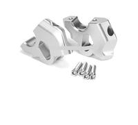 Handlebar Risers Compatible With For R1300GS 2024-2025 Motorcycle Handlebar Riser Mop Handlebar Clip Extension Adapter Motorcycle Handlebar Riser Clamp Mount(Silver)