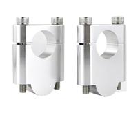 Handlebar Risers Compatible With For TW200 1987-2024 For DT 125 2000-2004 For TT 350 1986-1992 22mm 7/8" Handle Bar Riser Mount Handlebar Risers Clamp(Silver,40mm)
